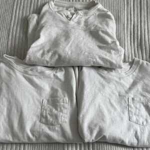 GAP White Long Sleeve Kids Tees - 3 Pack
